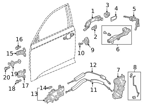 Front Door for 2020 Honda Accord #0