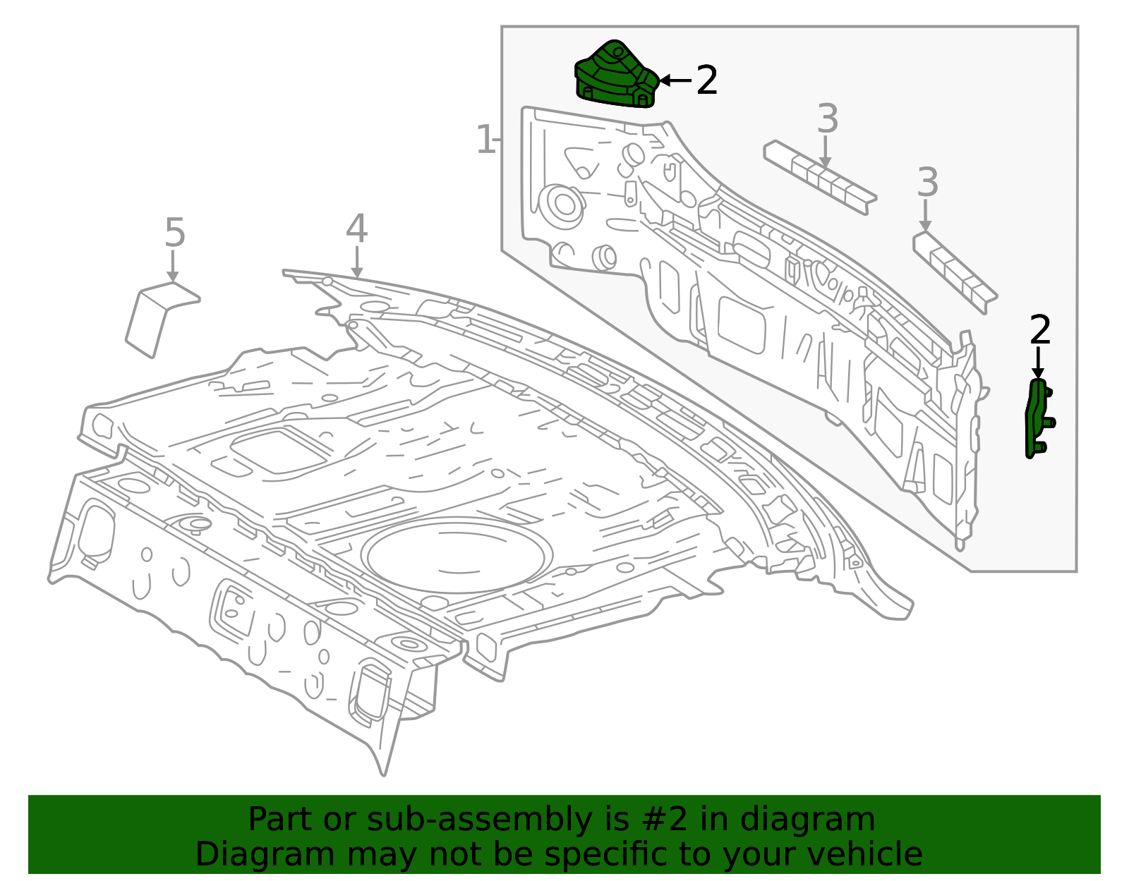 65565 65565-50010 - Rear Body Panel Insert 2019-2026 Toyota | Longo Toyota Parts
