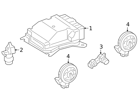 Air Bag Components for 2025 Mercedes-Benz EQB 350 #2