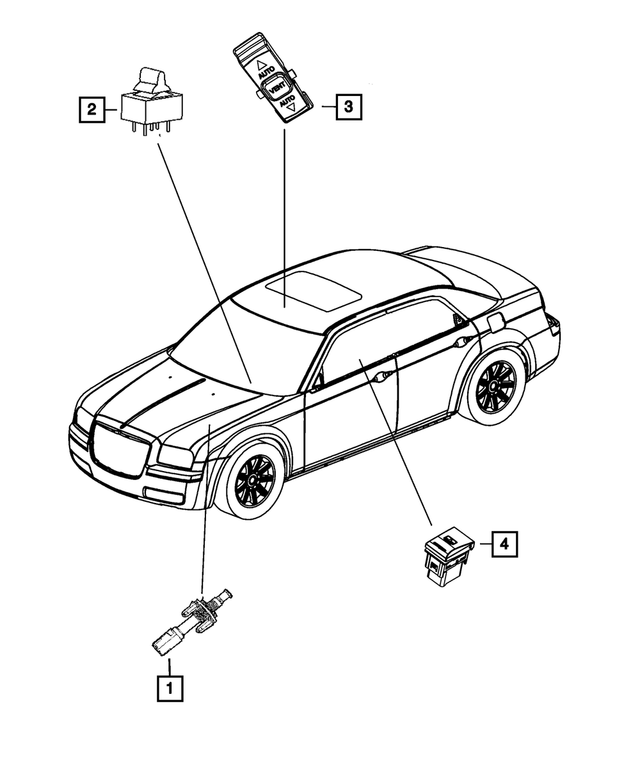 56042387 - Electrical: Adjustable Pedals Switch for Mopar Image