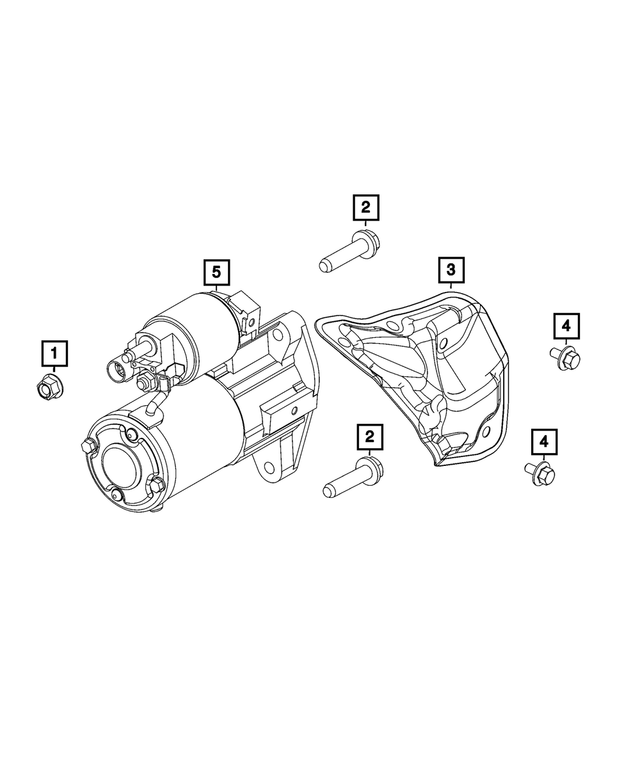 68371509AA - Electrical: Starter Shield for Mopar Image image