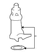 2142311 - Emission Control: ACDelcoâ„¢ Vapor Canister Purge Solenoid for Chevrolet: Malibu | Pontiac: G6 | Saturn: Astra, Aura Image
