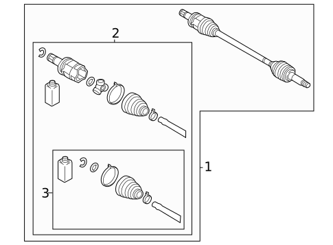 Drive Axles for 2025 Mitsubishi Outlander #2