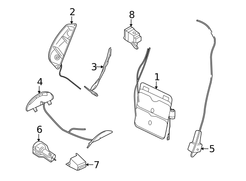 Front Seat Components for 2012 Porsche 911 #4