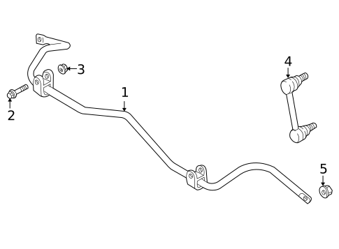 Stabilizer Bar & Components for 2002 Volvo S80 #0