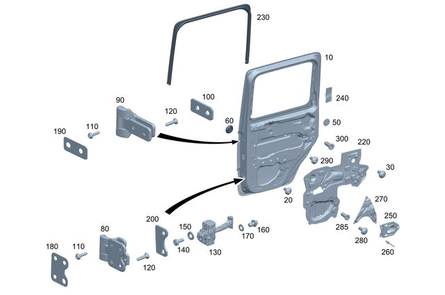 4637311500 - : Door Seal for Mercedes-Benz Image