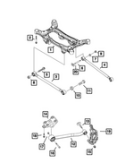 6511767AA - Rear Suspension: Hex Head Bolt for Mopar Image
