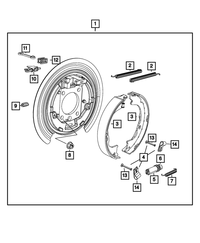 5114192AA - Brakes: Brake Shoe Hold Down Clip for Mopar Image