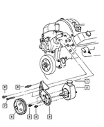6034247 - Steering: Hex Head Bolt, Mounting for Mopar Image