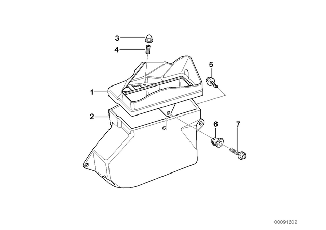 65142306600 - : Bottom Part Of Radio Partition for BMW-Motorrad Image