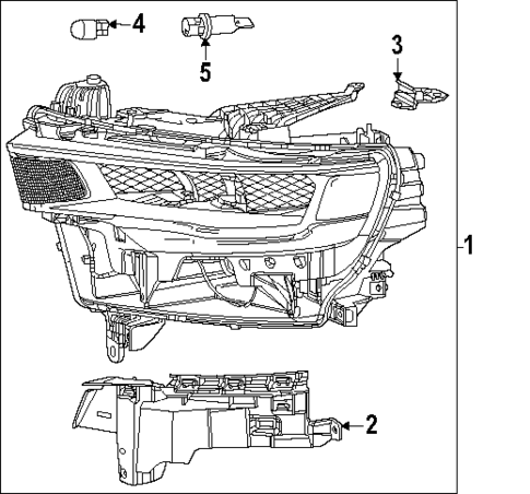 Headlamp Components for 2025 Ram 1500 #0
