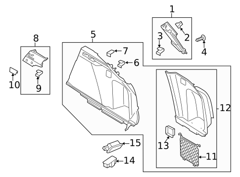 Interior Trim - Rear Body for 2020 Porsche Macan #1