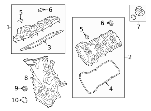 Valve & Timing Covers for 2019 Ford Transit-150 #0