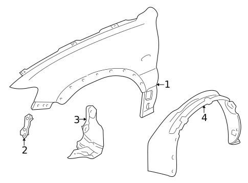 Fender & Components for 2006 Mercury Mariner #0