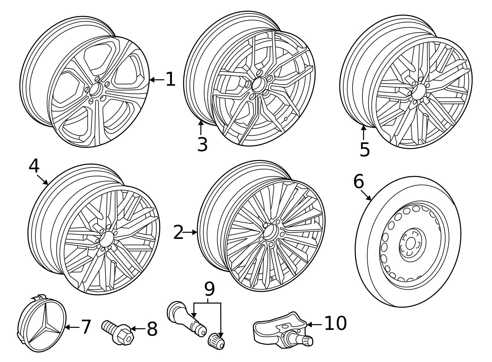 206-401-53-00-7X23 - Wheel Exchange Disk 2022-2026 Mercedes-Benz