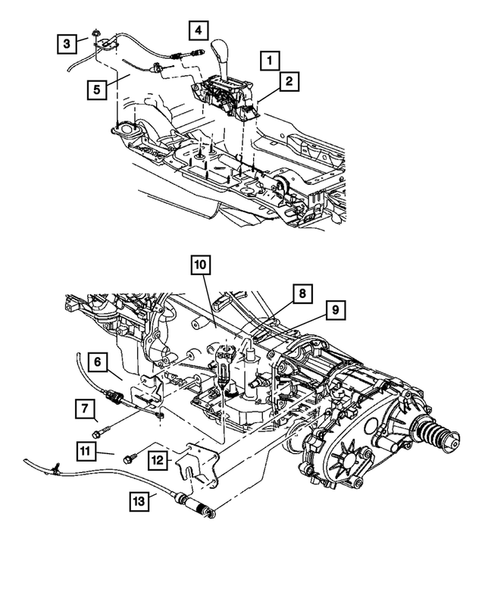Gearshift Controls for 2007 Jeep Liberty #0