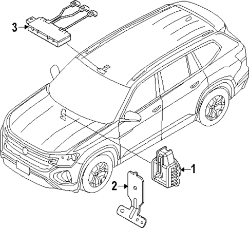 Alarm System for 2025 Volkswagen Atlas #0