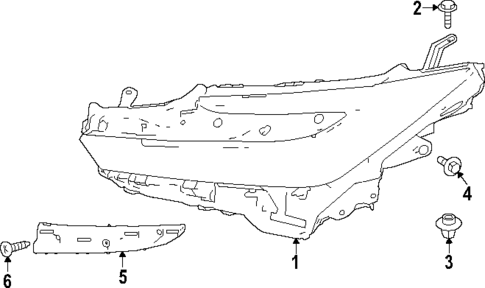 Headlamp Components for 2025 Toyota Prius #0