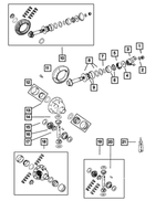 5252591AC - : Center Differential Gear Kit for Jeep: Cherokee, Grand Cherokee, Wrangler Image