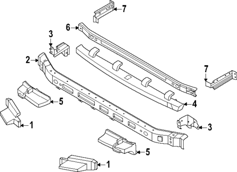 Bumper & Components - Front for 2025 Nissan Armada #0