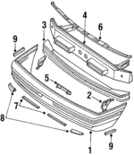 757797440 - Body: Bumper Cover for Subaru: Justy Image