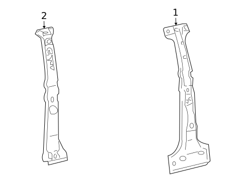 Center Pillar for 2010 Mazda Tribute #0
