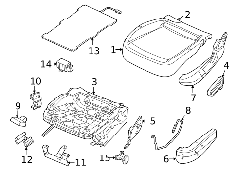 Front Seat Components for 2018 Volkswagen Beetle #5