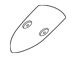 9P1853611 - Body: Emblem Gasket for Porsche Image