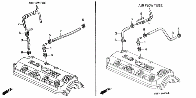 Breather Tube (1) for 1998 Acura CL #0