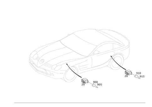 Light Range Adjuster Electric for 2009 Mercedes-Benz SLR McLaren #0