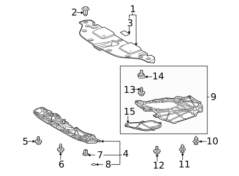 Splash Shields for 2025 Lexus ES300h #1