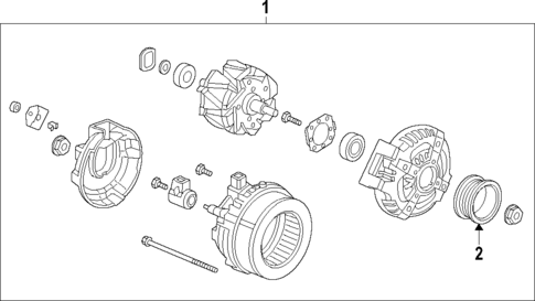 Alternator for 2020 Honda CR-V #1