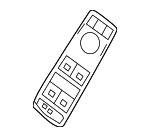 21290560009107 - Electrical: Window Switch for Mercedes-Benz Image