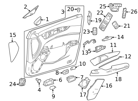 Interior Trim - Front Door for 2007 Mercedes-Benz S600 #2