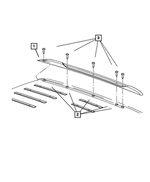 68274551AD - : Roof Rail, Left for Jeep: Grand Cherokee Image