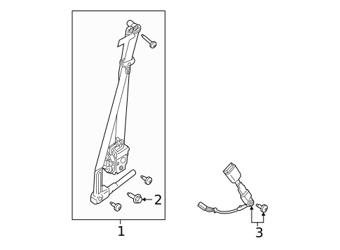Front Seat Belts for 2021 Ford Bronco #0