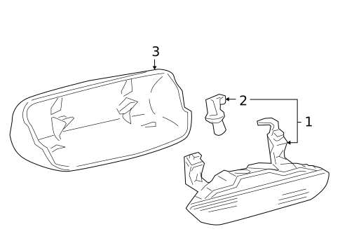 High Mounted Stop Lamp for 2005 Scion xB #0