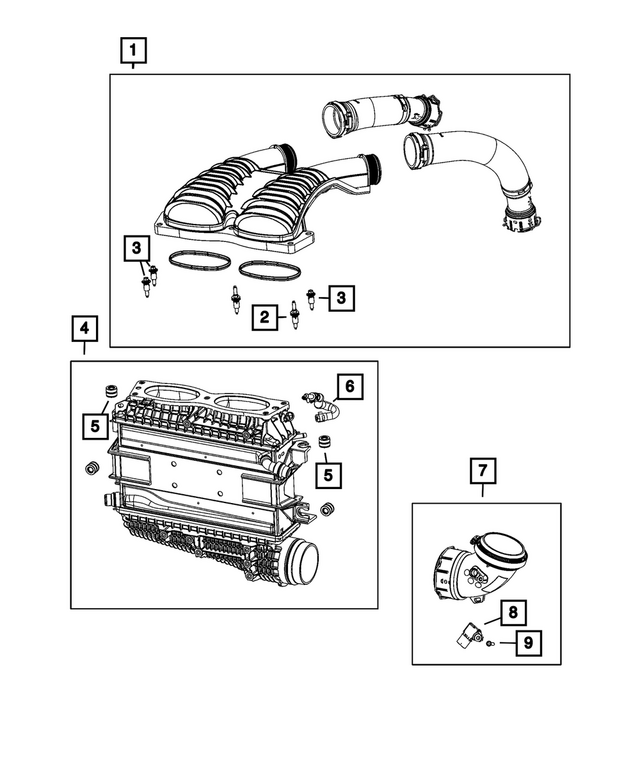 68464759AC - : Charge Air Cooler Duct for Mopar Image