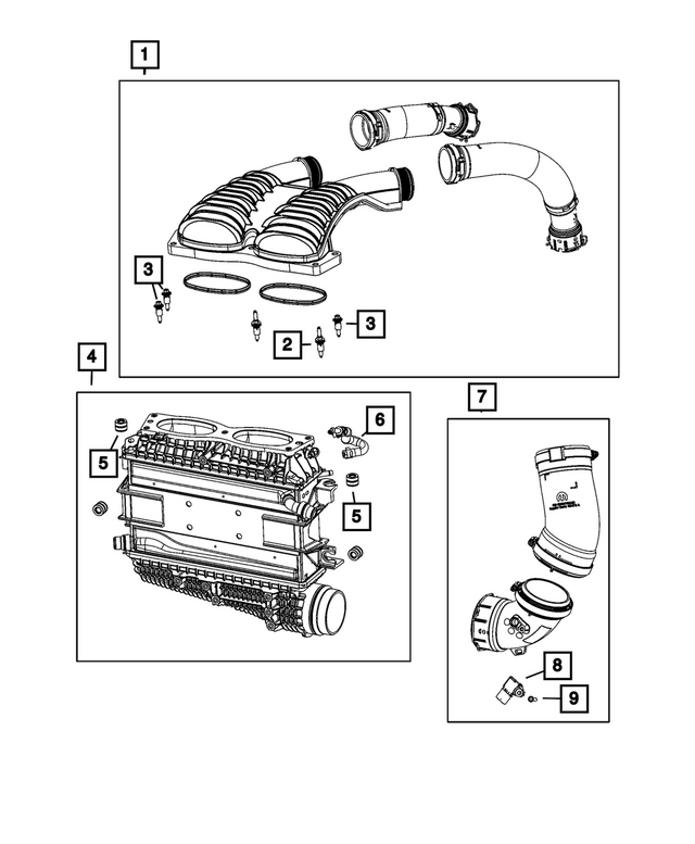68464759AC - : Charge Air Cooler Duct for Mopar Image