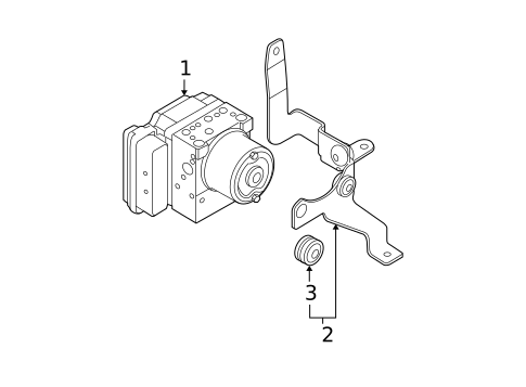 ABS Components for 2005 Hyundai Tucson #0