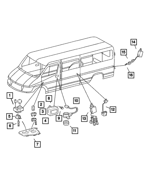 5103856AA - Electrical: Power Window Switch for Mopar Image