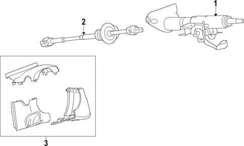 Steering Column for 2024 Chevrolet Traverse Limited #0