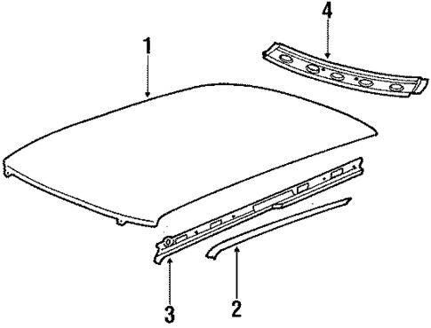 Roof & Components for 1991 Saab 900 #0