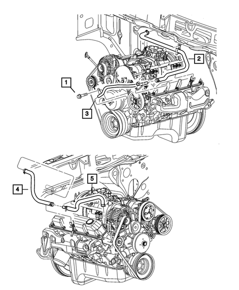Air Conditioner and Heater Plumbing for 2002 Dodge Ram 1500 #2