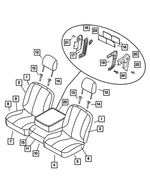 ZK661DVAA - Interior Trim: Front Seat Back, Passenger for Mopar Image