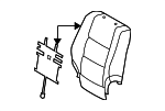 710730E010B0 - Body: Seat Back Cover for Lexus: RX330, RX350, RX400h Image