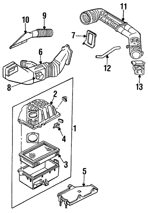 Air Inlet for 1994 Mazda B3000 #0