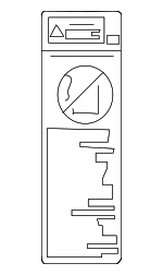 7459653011 - Body: Air Bag Label for Toyota Image image