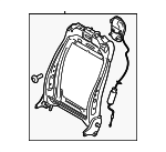 FR3Z6361018C - Body: Seat Back Frame for Ford Image