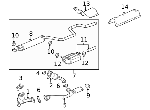 Exhaust Components for 2008 Chevrolet Malibu #0